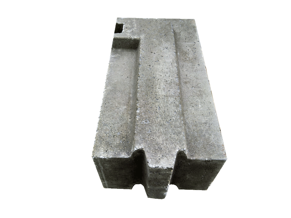 Угловой пазогребневый блок